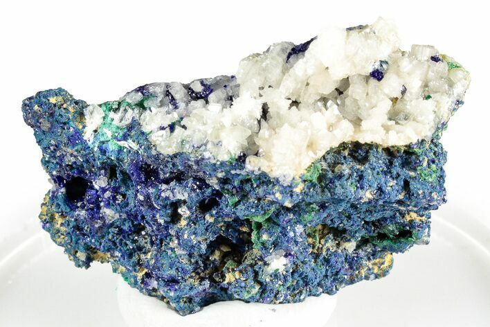 Cerussite and Azurite on Malachite - Congo #346138